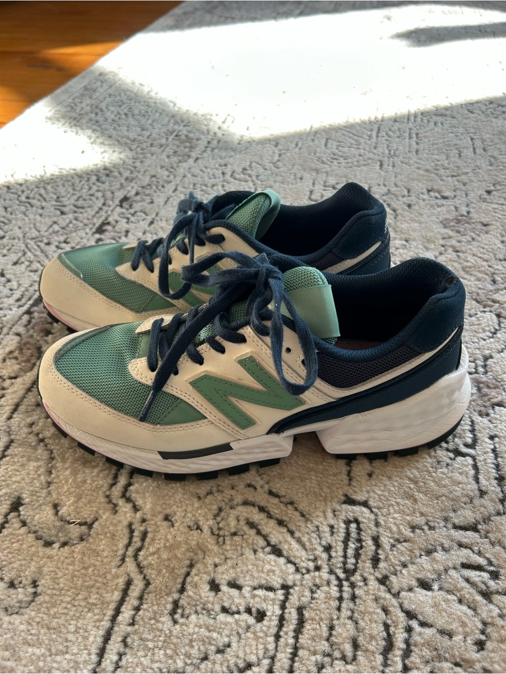 New Balance Women's Mint Teal, Blue & Pink Sneakers